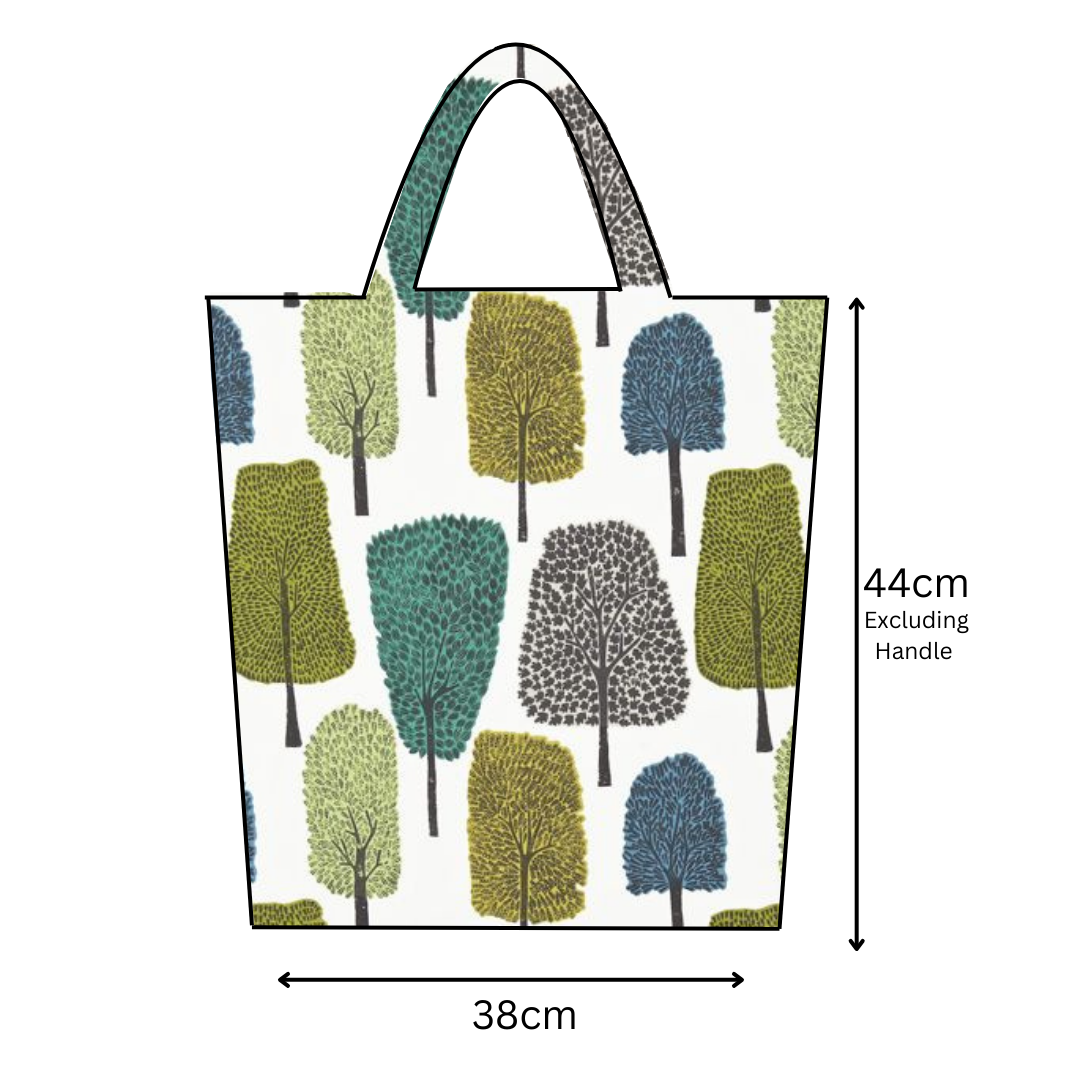 Cedar Slate/Apple/Ivory Scion Oilcloth Tote Bag