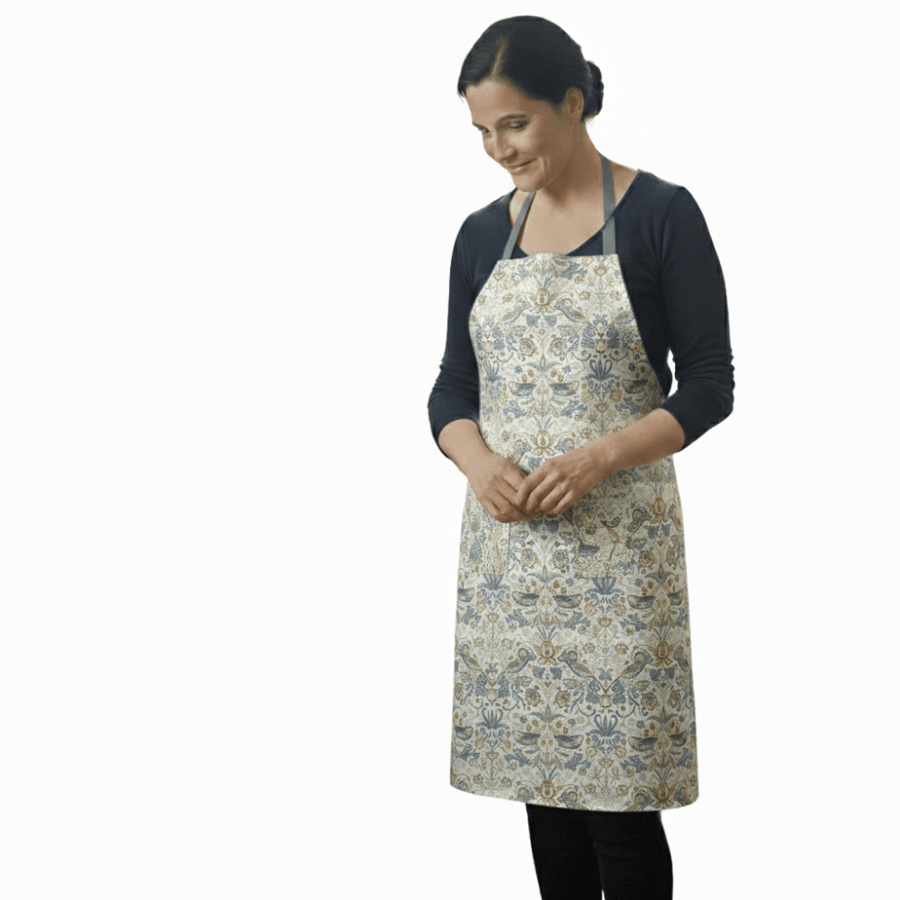 Willaim Morris Strawberry Thief Plum Apron