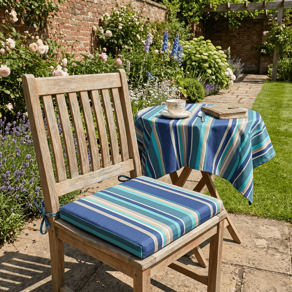 Outdoor water resistant seat pad