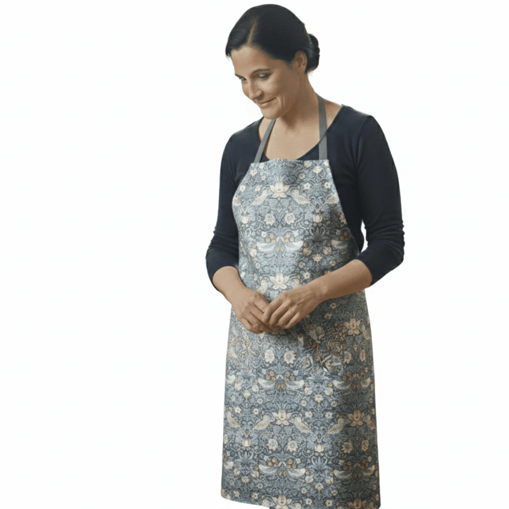 William Morris Strawberry Thief Oilcloth Apron