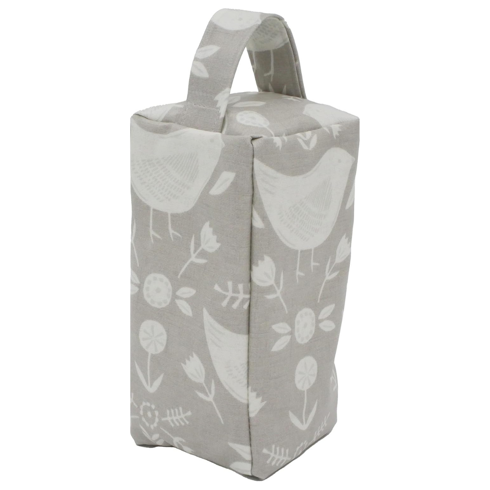 Narvik Grey Oilcloth Door Stop