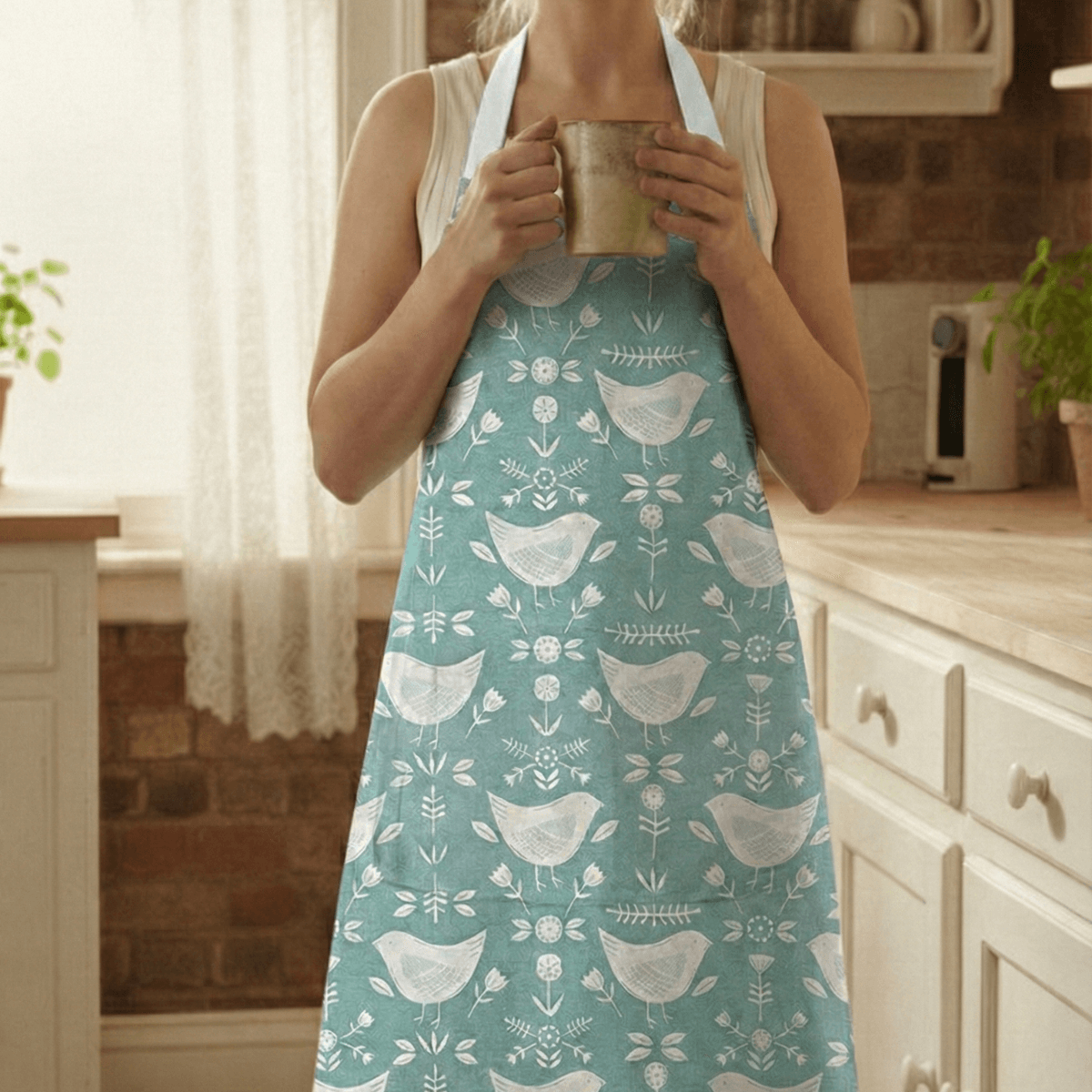 Narvik Duck Egg Adult or Child Oilcloth Wipe Clean Apron
