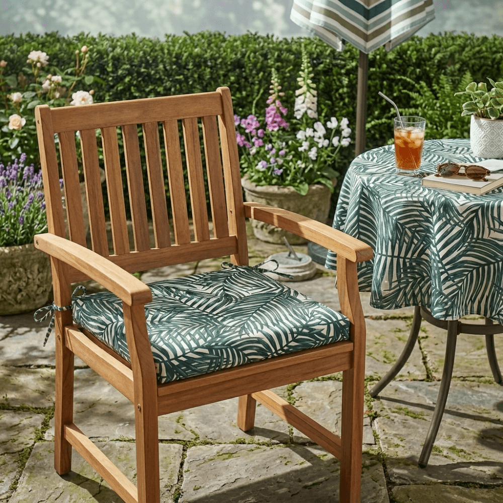 Chartwell Natural Water Repellent Fabric Outdoor Seat Pad