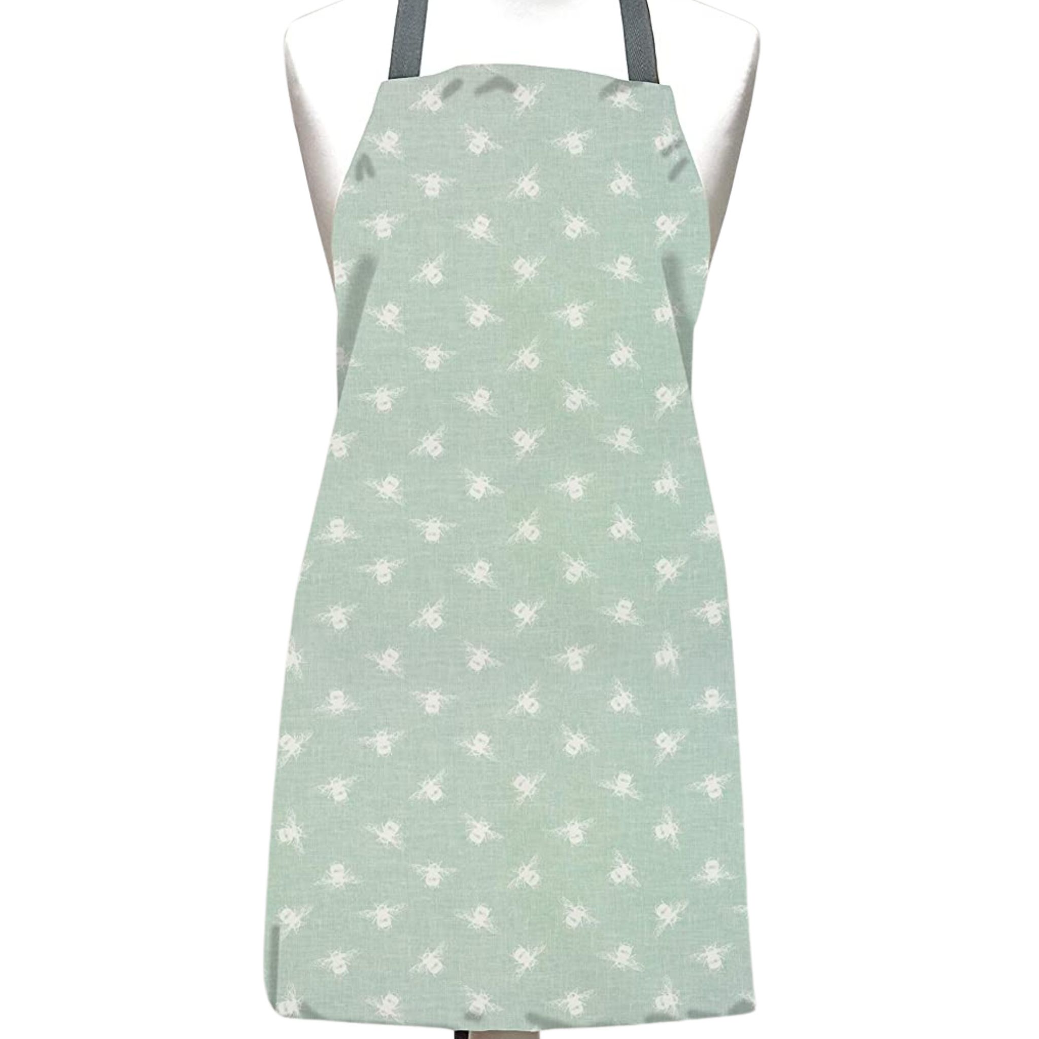 Vintage Duck Egg Bees Adult Oilcloth Wipe Clean Apron
