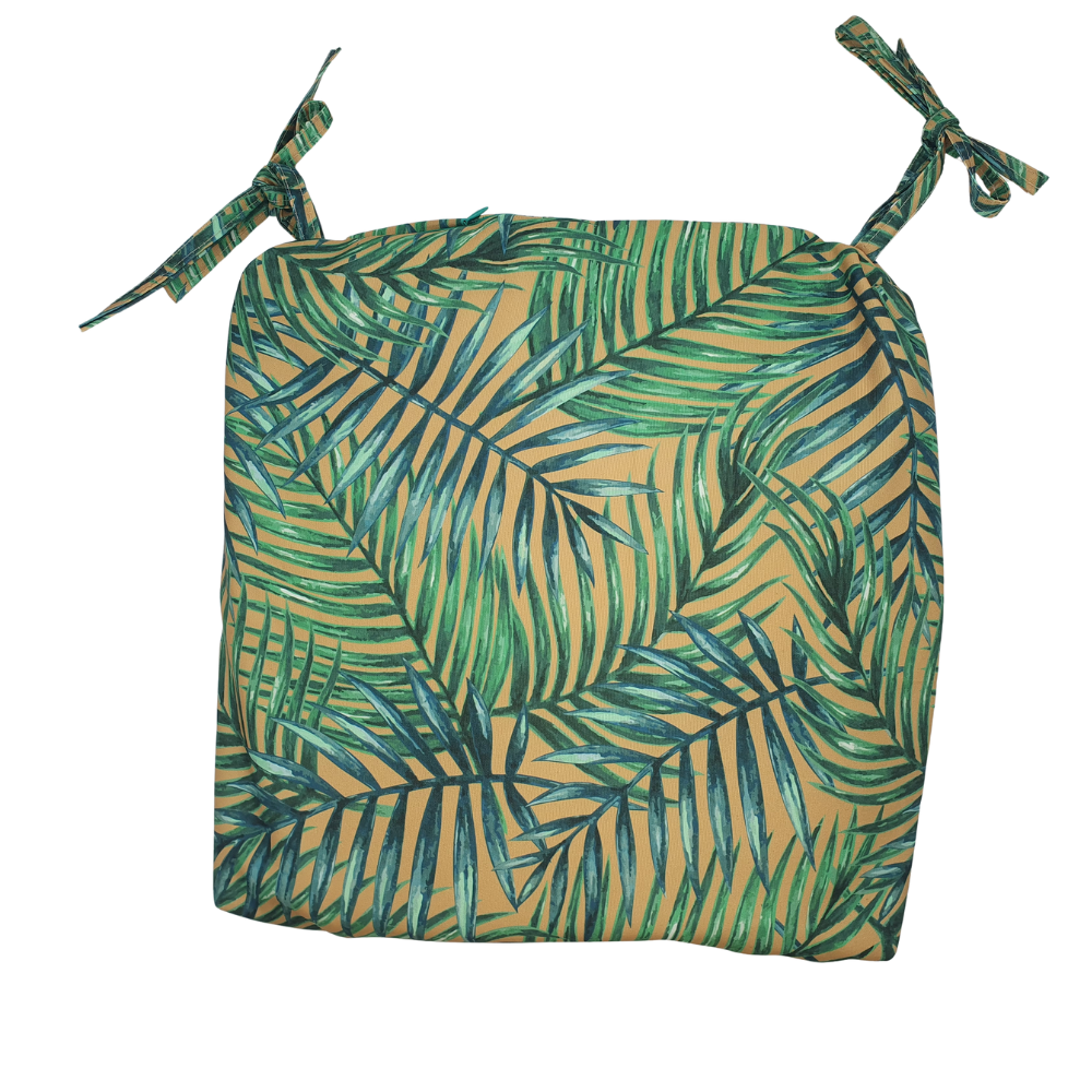 Chartwell Ochre Water Repellent Fabric Outdoor Seat Pad