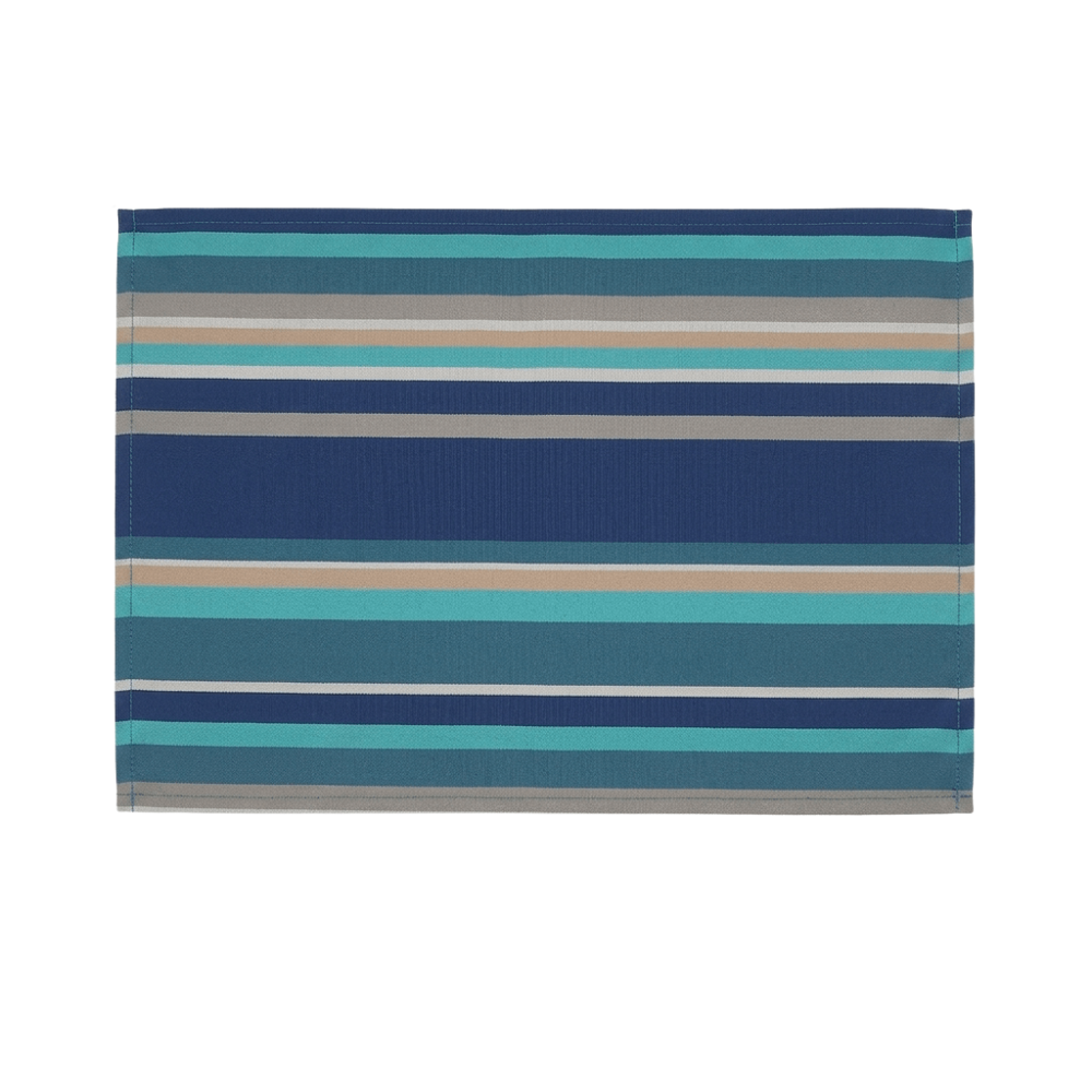 Whitley Bay Blue Stripes Water Repellent Set of 4/6 or 8 Placemats