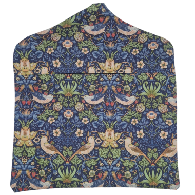 William Morris Strawberry Navy Blue Outdoor Water Repellent Wipe Clean Peg Bag