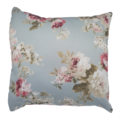English Rose Dove Grey Outdoor Water Repellent Wipe Clean Cushion Cover