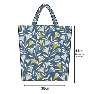 Noukku Mist/Kiwi/Midnight Scion Oilcloth Tote Bag