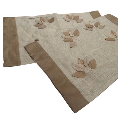 Pair of Catherine Lansfield Organic Cushion Covers 30cm x 50cm
