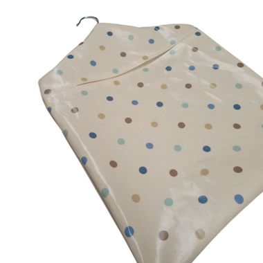 Taupe Multi Polka Dot Oilcloth Peg Bag