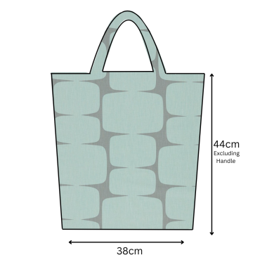 Lohko Mist/Graphite Scion Oilcloth Tote Bag