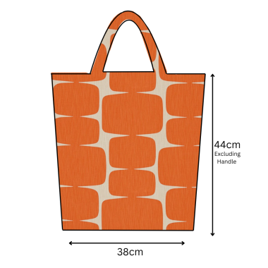 Lohko Paprika/Pebble Scion Oilcloth Tote Bag