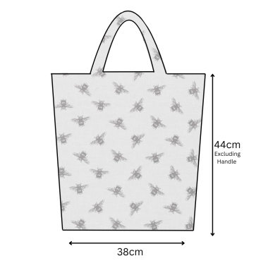 Natural Bees Oilcloth Tote Bag
