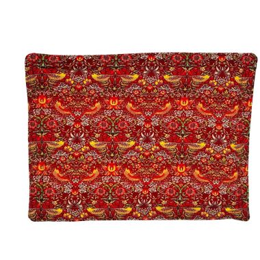 William Morris Strawberry Thief Crimson/Larkspur Crimson Reversible Placemats 