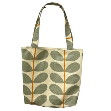Orla Kiely Slight Second Two Colour Stem Orange Lined Tote Bag