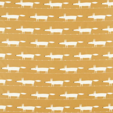 Midi Fox Chai Yellow Scion Oilcloth Tablecloth Matte Finish