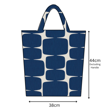 Lohko Indigo/Jasmine Scion Oilcloth Tote Bag