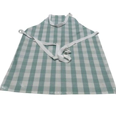 Duck Egg Gingham Oilcloth Adult Apron