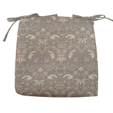 William Morris Strawberry Thief Natural Water Repellent Fabric Outdoor Seat Pad