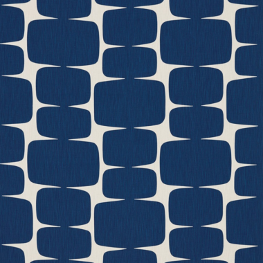 Lohko Indigo/Jasmine Scion Oilcloth Tablecloth Matte Finish