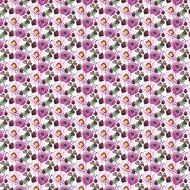 Shabby Chic Pink Vintage Floral Cotton Crafting and Quilting Fabric
