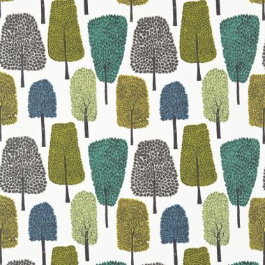 Cedar Slate/Apple/Ivory Scion Oilcloth Tablecloth Matte Finish