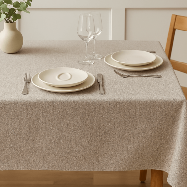 plain stone grey matte finish wipe clean oilcloth