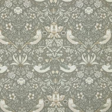 William Morris Strawberry Thief Natural Outdoor/Indoor Water Repellent Tablecloth 144cm Wide