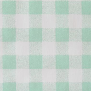 Duck Egg and White Gingham Check PVC Vinyl Wipe Clean Tablecloth