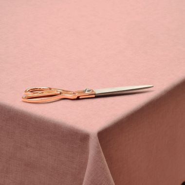 Plain Dusty Pink Polycotton Fabric Tablecloth