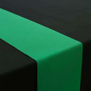 Plain Emerald Green 100% Cotton Fabric Table Runner
