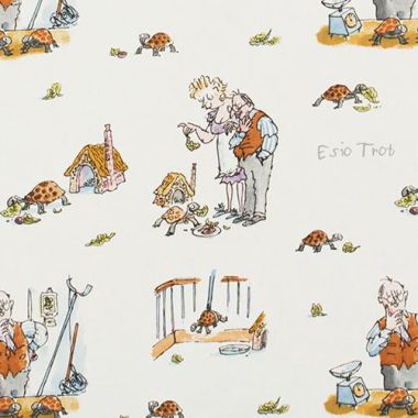 Ashley Wilde Roald Dahl Esio Trot 100% Cotton Curtain and Upholstery Fabric