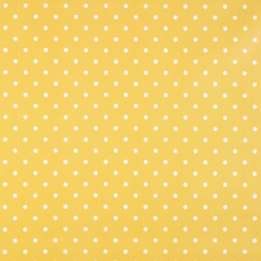 Small Dot Ochre 20 Metre Roll PVC Vinyl Tablecloth Roll