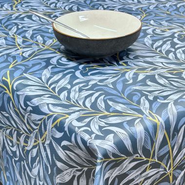 William Morris Willow Bough in Denim Oilcloth
