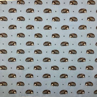 Harriet Hedgehog Powder Blue Crafting Quilting Cotton Fabric 