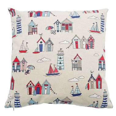 Beach Houses Fabric Cushion Cover