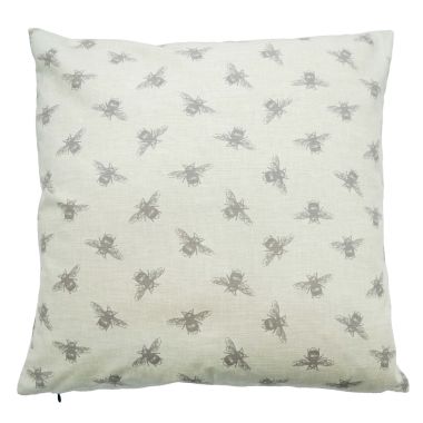 Natural Bees Fabric Cushion Cover