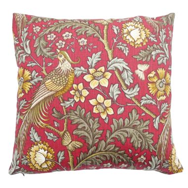 Oakmere Crimson Fabric Cushion Cover