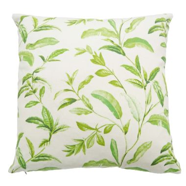 Oasis Spruce Cream Fabric Cushion Cover
