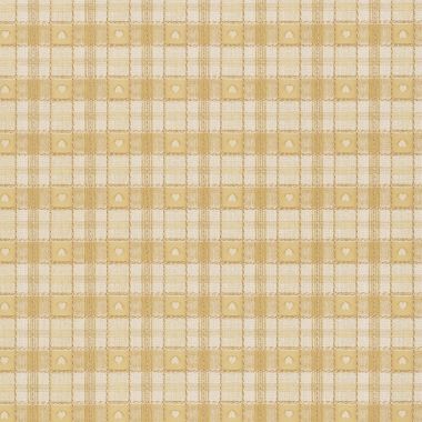 Ochre Yellow Heart Check 20 Metre Roll PVC Vinyl Tablecloth Roll