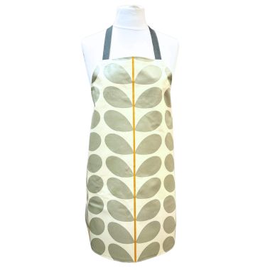 Orange Two Colour Stem Adult Oilcloth Apron