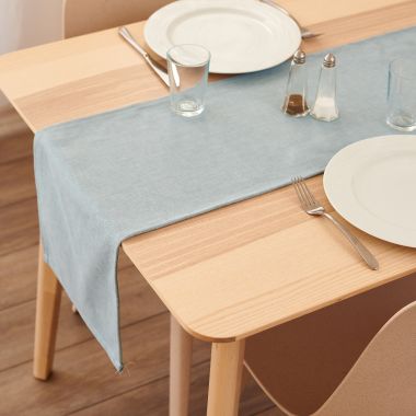 Plain Silver Table Runner