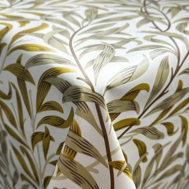 William Morris Willow Bough Monochrome Grey PVC Vinyl