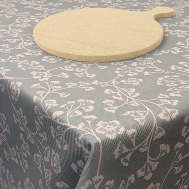 Sade Sky Oilcloth Matt Finish Wipe Clean Tablecloth