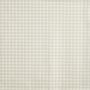 Taupe Traditional Gingham Matte Finish Oilcloth Wipe Clean Tablecloth 