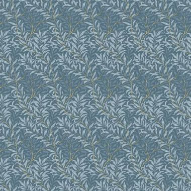 William Morris Willow Boughs in Denim Blue Matte Finish Wipe Clean Oilcloth Tablecloth