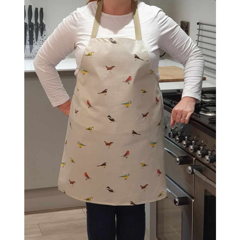 Natural Garden Birds Oilcloth Adult or Child Wipe Clean Aprons