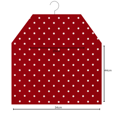 Dotty Red Polka Dot Oilcloth Peg Bag 