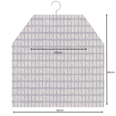 Ditto Smoke Grey Oilcloth Peg Bag 